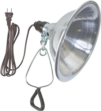 Southwire 0151 18/2 6' SPT-2 Clamp Lamp Light with Aluminum Reflector