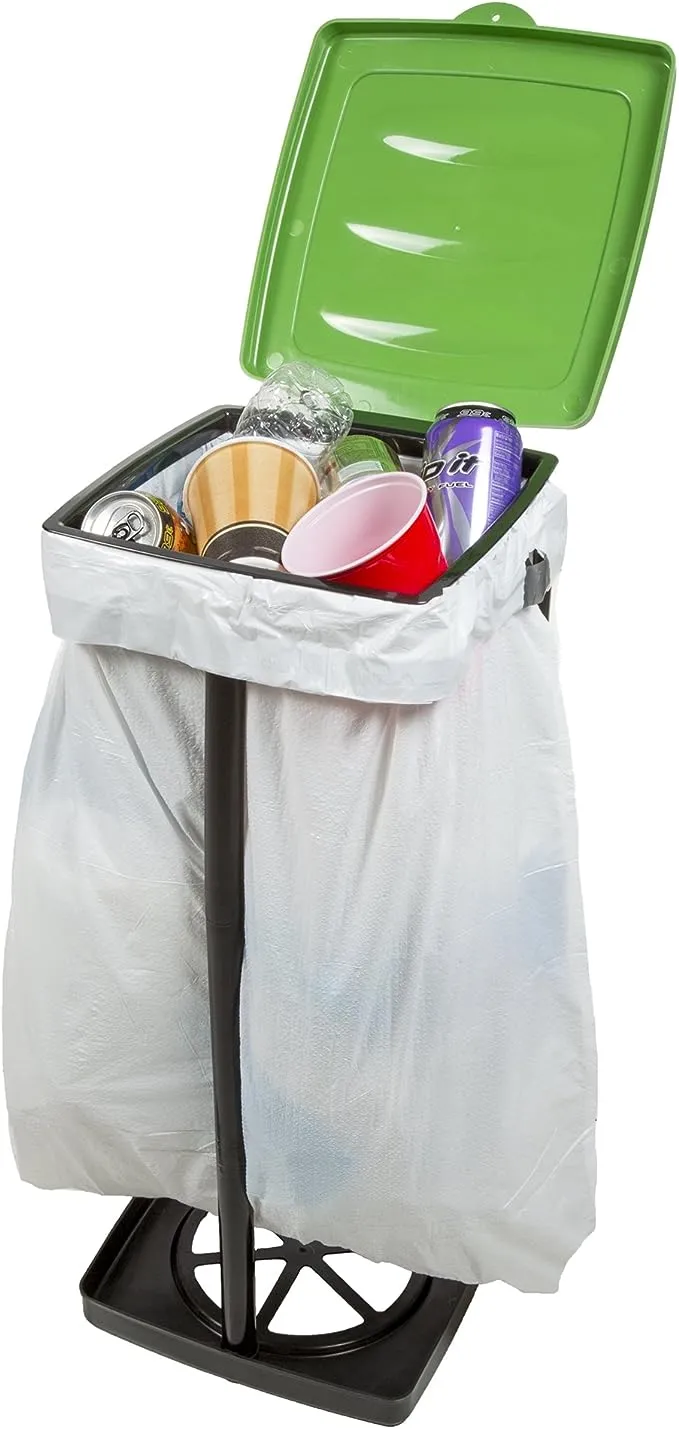 Portable Trash Bag Holder- Collapsible Trashcan for Garbage and Indoor