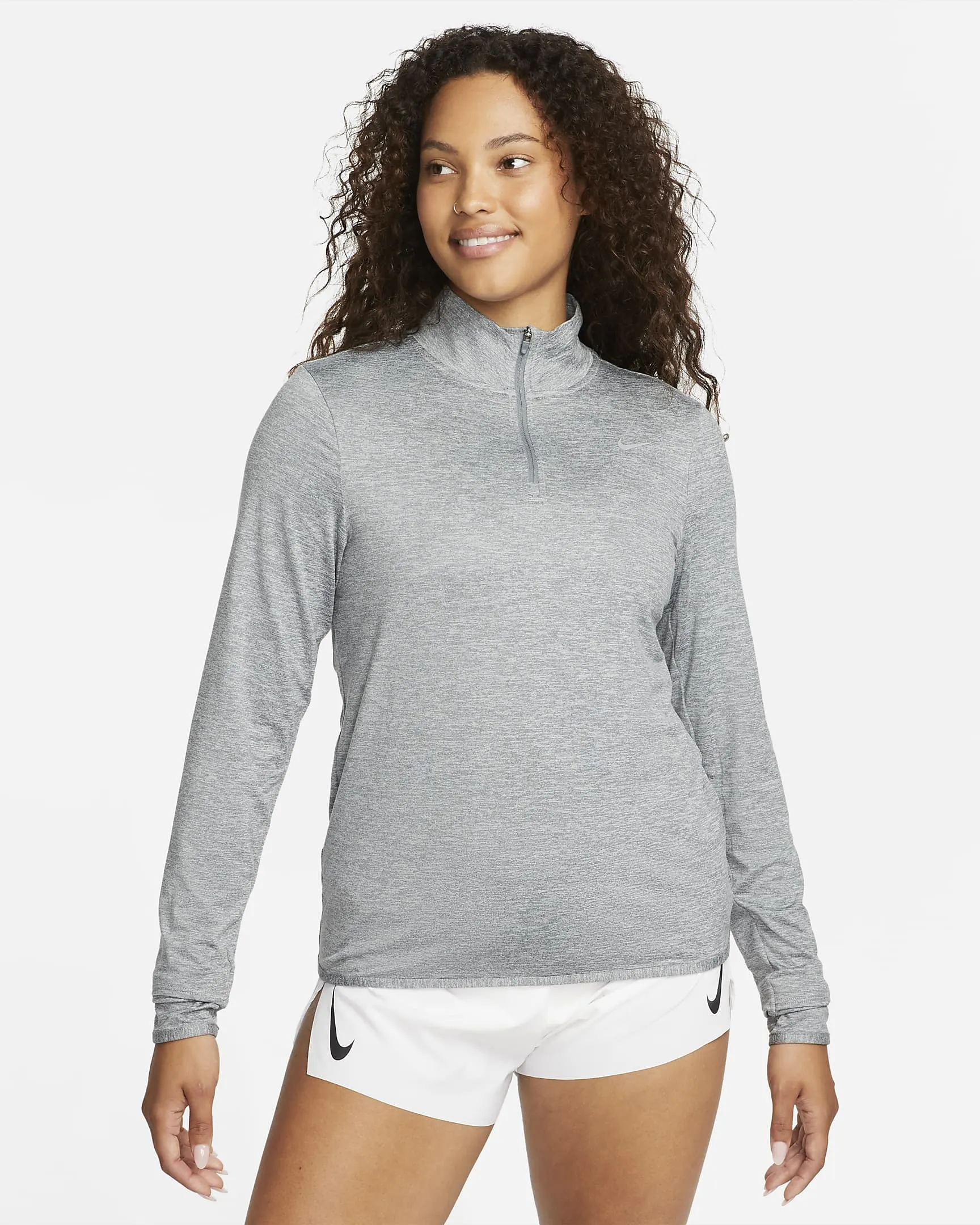 Dri-FIT Swift Element UV Quarter Zip Running Pullover