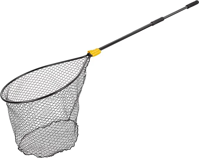 Frabill Conservation Telescoping Handle Net | Teardrop Hoop Size: 20" X 23" | Telescoping Handle: 35-60" | Netting: Tangle-Free Micromesh | Net Depth: 18"