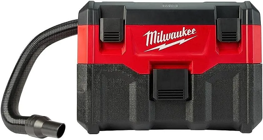 Milwaukee M18 2 Gal. 18-Volt Lithium-ion Cordless Wet/Dry Vacuum (Tool-Only), 2.8 Amp Motor, Lightweight, Tool-Box Style for Effortless Transport and Storage