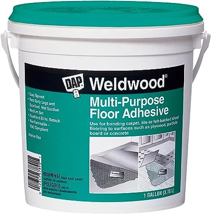 DAP 142, Gallon 00142 Weldwood Multi-Purpose Floor Adhesive, White