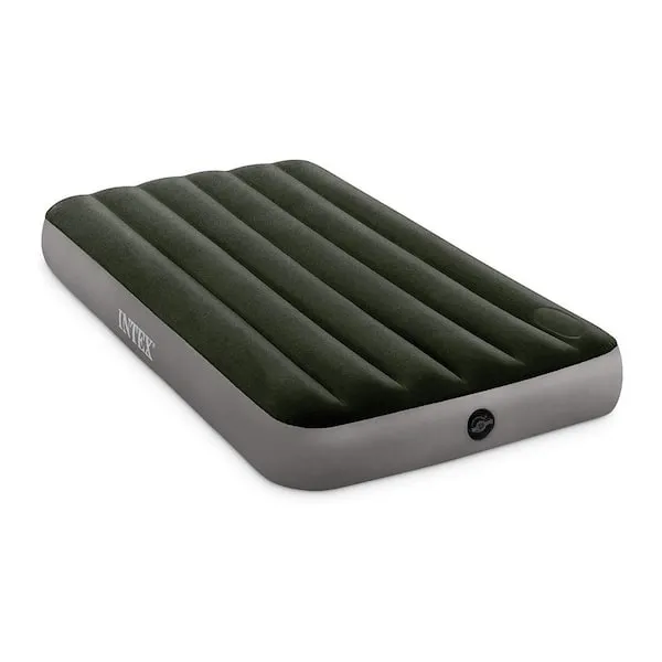 Intex Dura-Beam Standard Series Downy Airbed with Built-in Foot Pump, Full Size