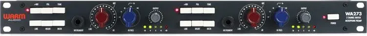 Warm Audio WA273 Dual-Channel Microphone Preamp, Channels 2 Channel, Style Rack Mountable, Instrument DI Low Cut