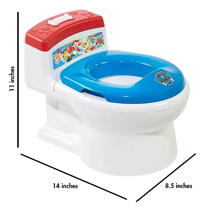 The First Years Nickelodeon Paw Patrol Potty Training Toilet and Toddler Toilet Seat - Potty Training Toilet Seat with Fun Flushing and Cheering Sounds