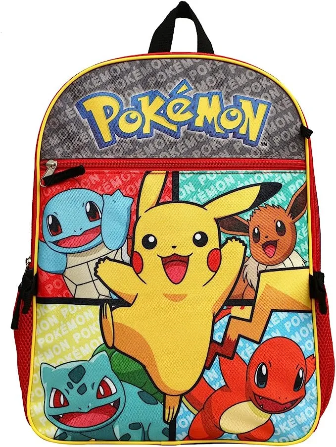 Bioworld Pokemon Starter Characters 5-Piece Backpack Set