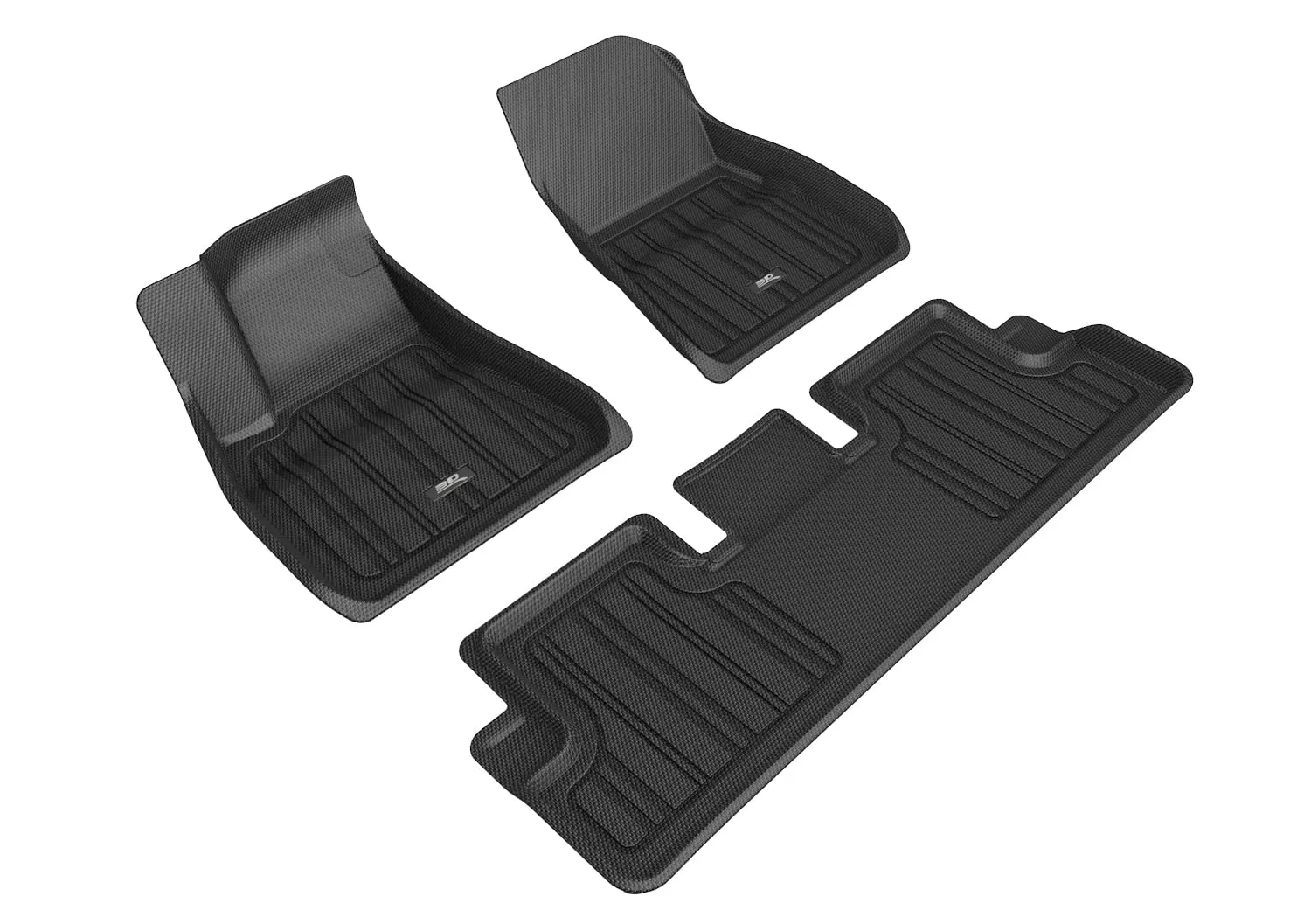 3D MAXpider ELITECT Floor Mat (Black) Compatible with Tesla Model 3 2020-2023 - Full Set