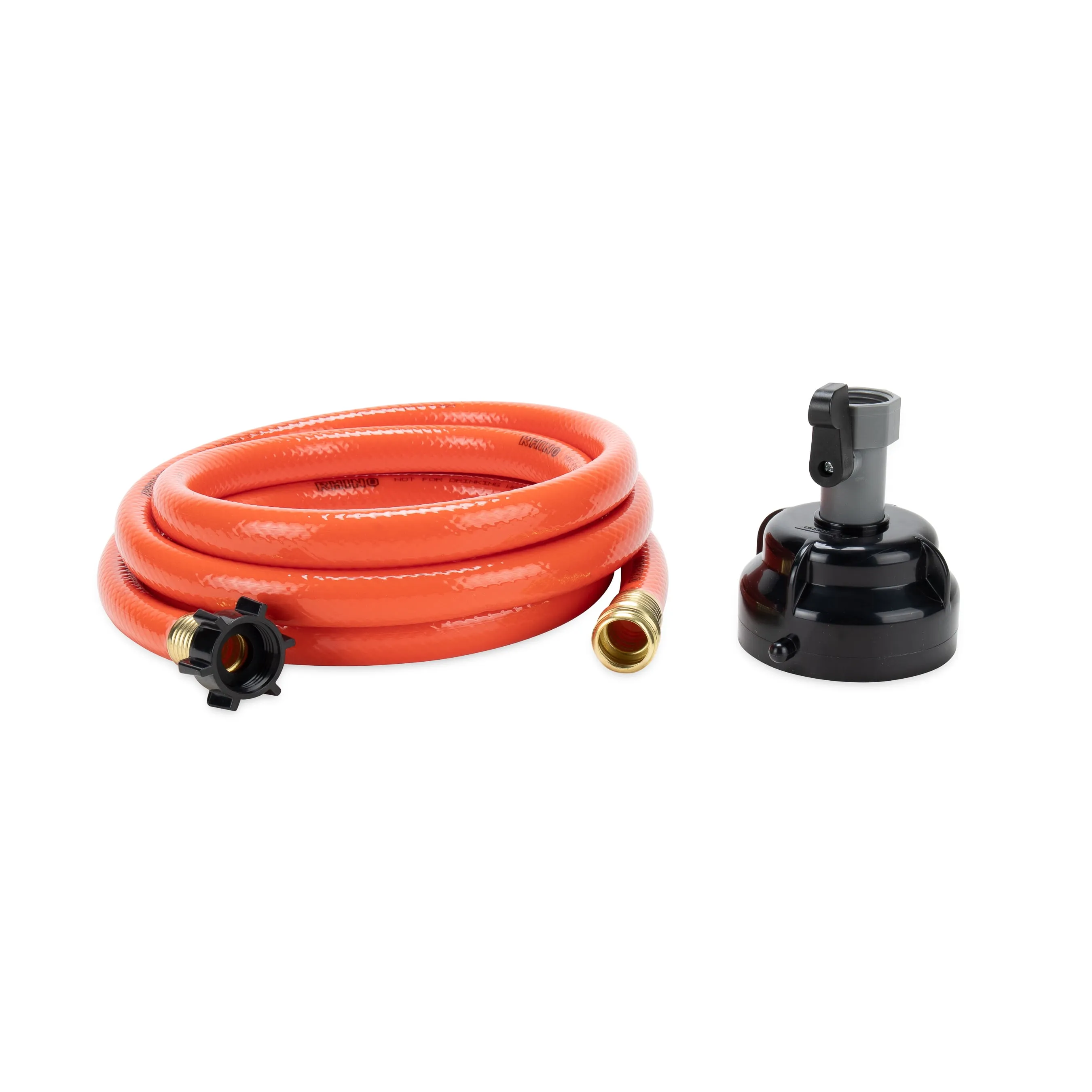 Camco RhinoFLEX Clean Out Hose w/ Rinser Cap - 10' 22999