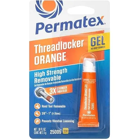 Permatex - 25210 - Hybrid High Strength Removable Threadlocker Liquid 0.34 oz.