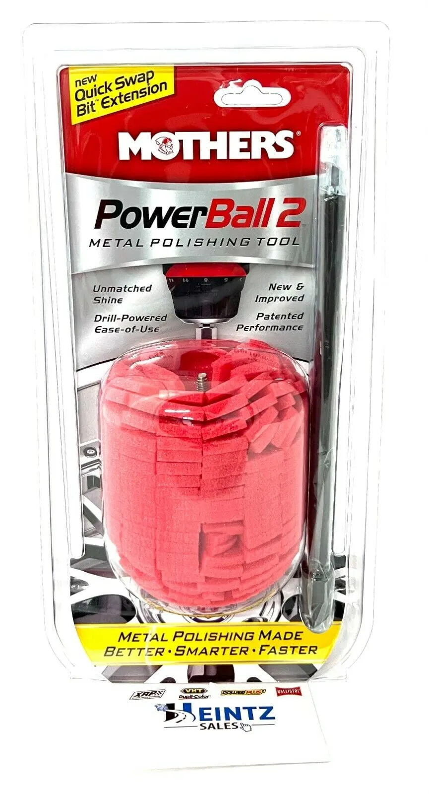 MOTHERS 05143 Powerball 2 - Polishing Tool with 10" Quick Swap Bit Extension