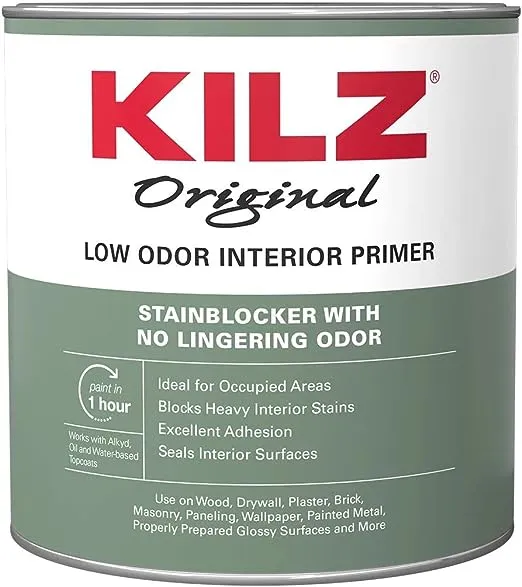 KILZ Original Low Odor Primer, Interior, 1 Quart