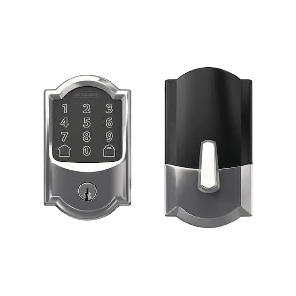 Schlage BE489WB GRW 622 Encode WiFi Deadbolt Smart Lock, Keyless Entry Touchscreen Door Lock with Greenwich Trim, Matte Black