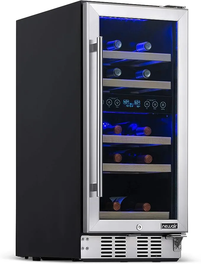 NewAir - 29-Bottle Wine Cooler - Stainless Steel