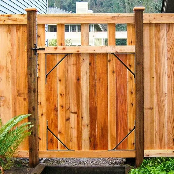 GoldOrcle Anti Sag Gate Kit Heavy Duty No Sag Kit for Wooden Gate Fence with a Gate Latch