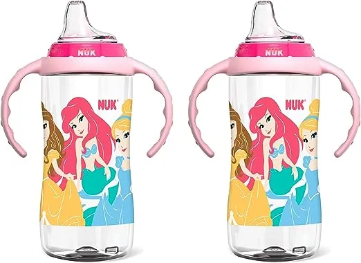 NUK Mickey Mouse - Taza grande para aprendices (10 onzas, 2 unidades)NUK Mickey Mouse - Taza grande para aprendices (10 onzas, 2 unidades)