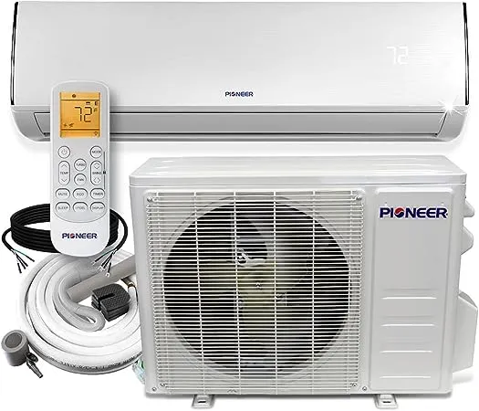 Pioneer Diamante Series 12,000 BTU 19 SEER 230V Ductless Mini-Split Air Conditioner Heat Pump