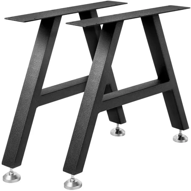 VEVOR Metal Table Legs Dining Table Legs 28&#034;x17.7&#034; A-Shaped Desk Legs Set of 2