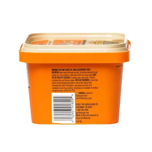 Gorilla 16 Oz. Natural Wood Filler Tub (6 Per Case)