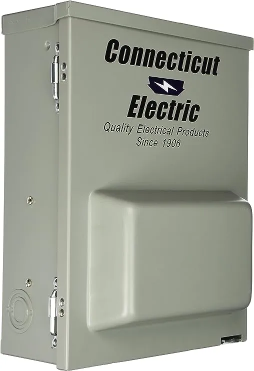 Connecticut Electric CESMPSC75GRHR 80-Amps/120240-Volt Circuit Protected RV Power Outlet , Gray