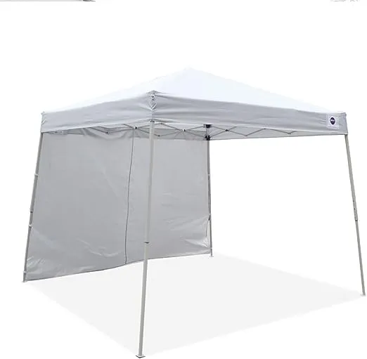 Impact Canopy 040000001 Slant Leg Canopy, 10' x 10', White-No Sidewall