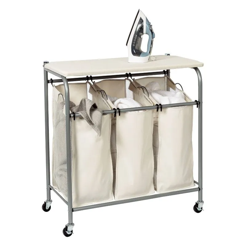 Honey-Can-Do Triple Sorter with Ironing Board