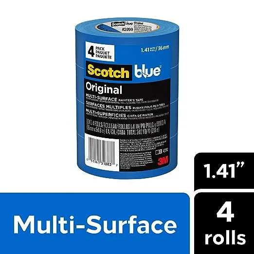 ScotchBlue Cinta de pintura original para múltiples superficies 0.94 pulgadas x 60 yardas