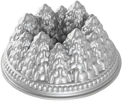 Nordic Ware Pine Forest Bundt Pan, Metallic