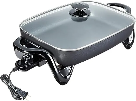 Presto 06852 16-inch Electric Skillet with Glass Cover