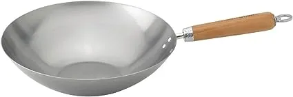 Helen's Asian Kitchen Carbon Steel Stir Fry Pan, 12in