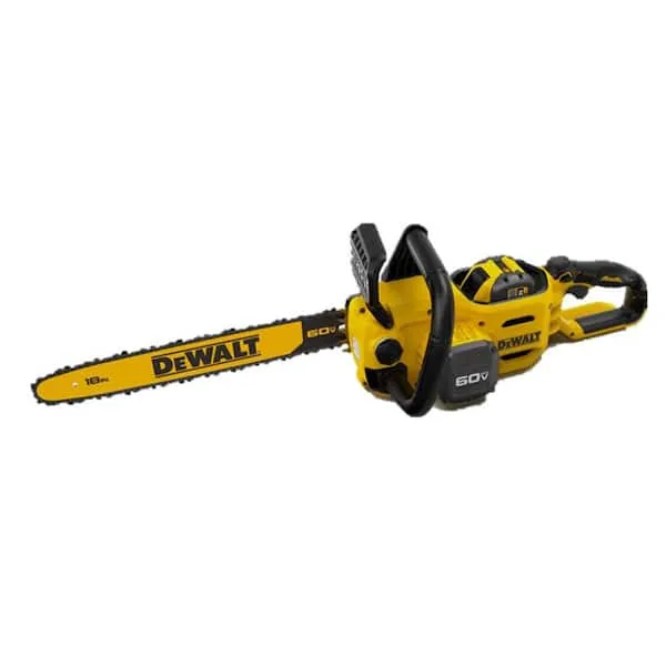 DEWALT (DCCS672X1 60V FLEXVOLT 18" Brushless Chainsaw, Yellow/Black