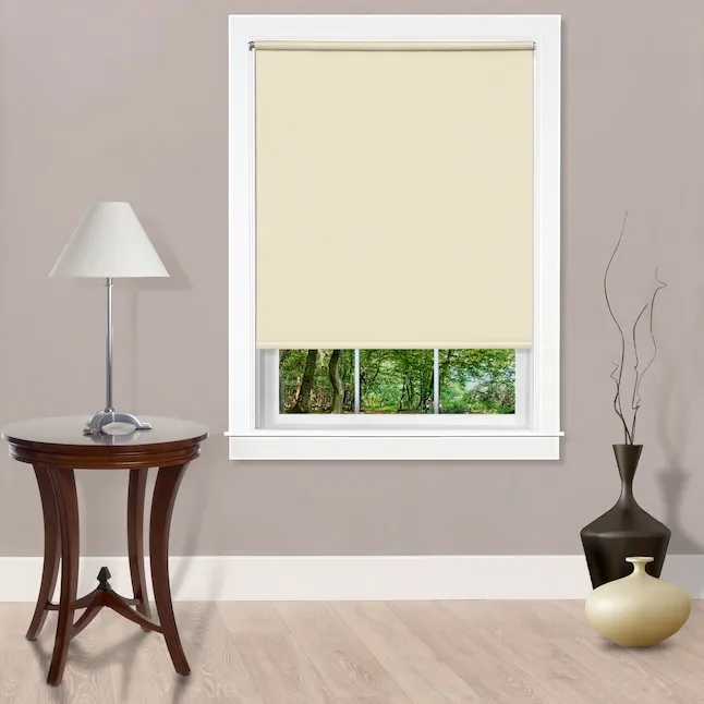 Achim Cords Free Tear Down Room Darkening Window Shade, Ivory, 37 in x 72 in