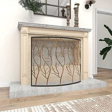 Stunning Metal Fire Screen