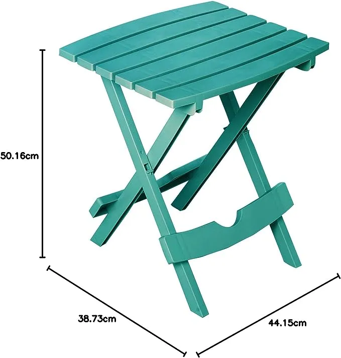 Adams Manufacturing Quik Fold Side Table, Teal