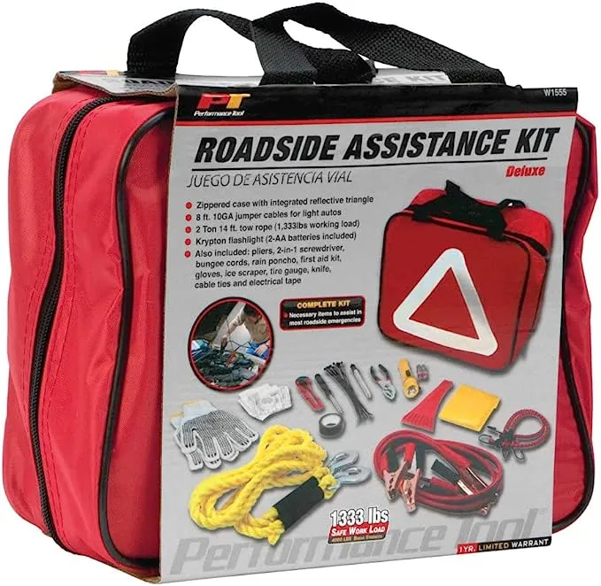 Performance Tool Deluxe Roadside Assistance Kit W1555