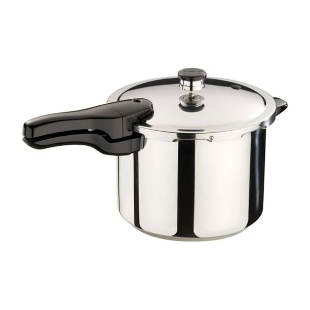 Presto 01362 6-Quart Stainless Steel Pressure Cooker, Silver