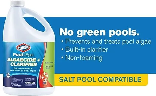 Clorox Pool&Spa Algaecide + Clarifier, 1 gal