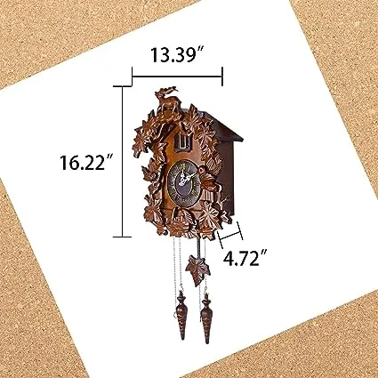 Kendal Large Handcrafted Wood Cuckoo Clock MX015-1