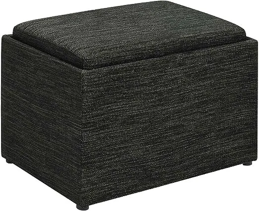 Convenience Concepts Designs4Comfort Accent Storage Ottoman with Rever