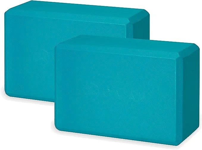 Gaiam Essentials Lot de 2 blocs de yoga – Surface en mousse souple antidérapante pour yoga