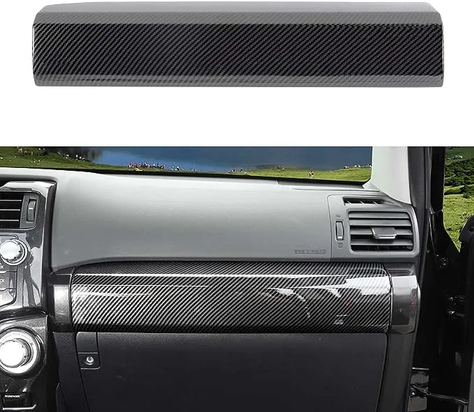 JeCar Co-Pilot Passenger Decoration Trim ABS Interior Accessories for Toyota 4runner SUV 2010-2022, Carbon Fiber Texture