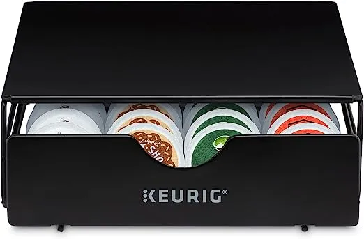 Keurig K-Cup Coffee Pods Slim Non-Rolling Storage Drawer, Black