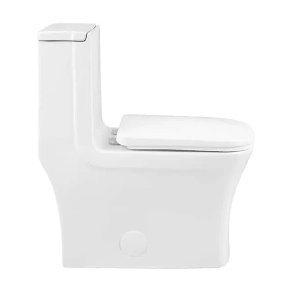 Concorde One Piece Square Right Side Flush Handle Toilet 1.28 gpf