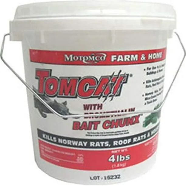 TOMCAT With Bromethalin Bait Chunx Pail Mouse Killer