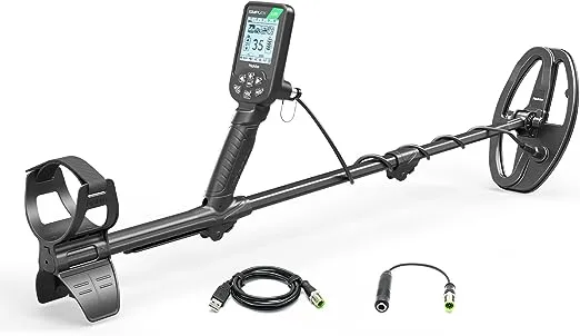 Nokta Simplex Lite Metal Detector with 9.5” Waterproof DD Search Coil, Vibration for Detecting Underwater, Beach and All Metal Search ModesNokta Simplex Lite Metal Detector with 9.5” Waterpro…