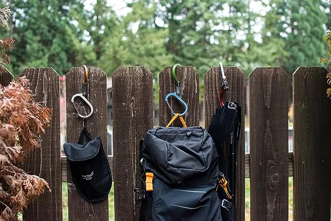 GEAR AID HEROCLIP (Small) Carabiner Gear Clip and Hook, for Hanging Bags, Purses, Lanterns, Strollers, Tools, Helmets, Water Bottles, and More