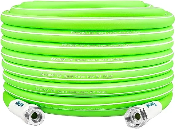 Fevone Garden Hose 3 ft, Drinking Water Safe, 3/4" Solid Aluminum Fittings - No Leak, Hose Reel Leader Hose, Water Hose Connector, Hose Reel Connecting Hose, Small Hose Extension