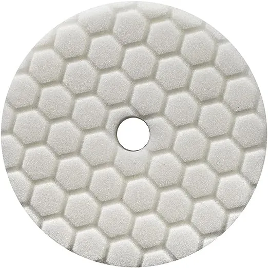 Chemical Guys BUFX114HEX5 Hex-Logic Quantum Light-Medium Polishing Pad White 5.5"