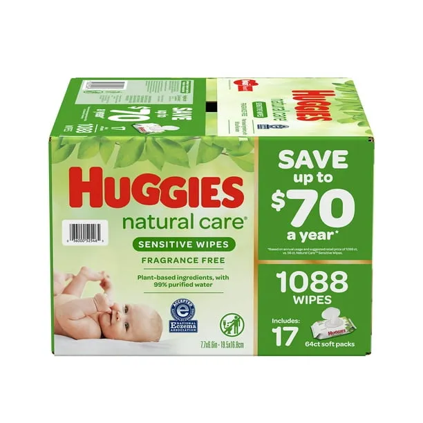 Huggies Natural Care Sensitive Baby Wipes