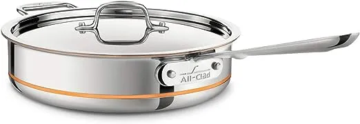 Copper Core 3 Quart Covered Sauté Pan