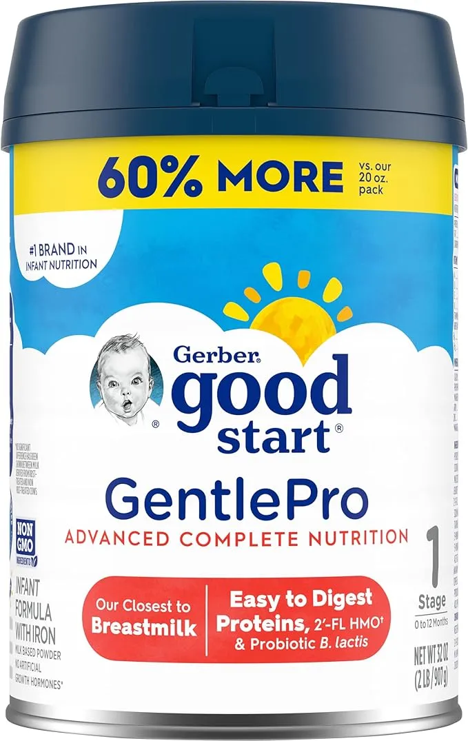 Gerber Good Start Gentle Pro Powder Baby Formula, 12.3 oz Canister